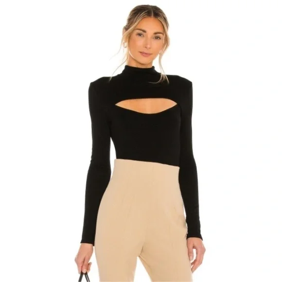 Michael Costello x REVOLVE Evelyn Bodysuit in Black Size Small - Picture 5 of 9